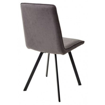Стул PAINT, цвет B28 Темно-серый, велюр / черный каркас М-City