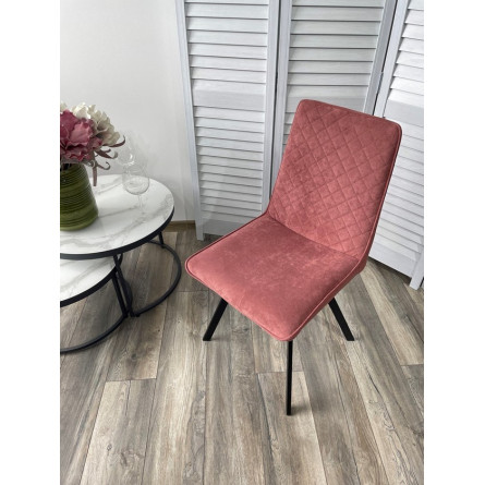 Стул PAINT, цвет B36 Розовый, велюр / черный каркас М-City