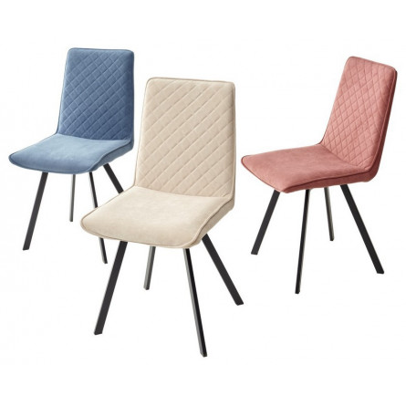 Стул PAINT, цвет B36 Розовый, велюр / черный каркас М-City