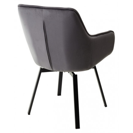 Стул MAVERICK BLUVEL-14 GREY/ черный каркас, поворот.360 град. М-City