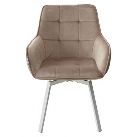 Стул MAVERICK BLUVEL-40 BEIGE/ белый каркас, поворот.360 град. М-City