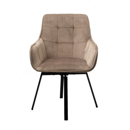 Стул MAVERICK BLUVEL-40 BEIGE/ черный каркас, поворот.360 град. М-City