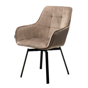 Стул MAVERICK BLUVEL-40 BEIGE/ черный каркас, поворот.360 град. М-City