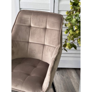 Стул MAVERICK BLUVEL-40 BEIGE/ черный каркас, поворот.360 град. М-City
