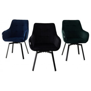 Стул MAVERICK BLUVEL-78 GREEN/ черный каркас, поворот.360 град. М-City