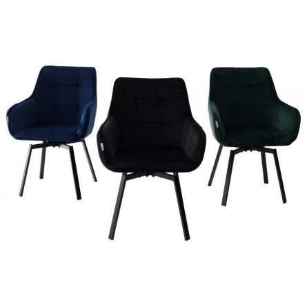 Стул MAVERICK BLUVEL-78 GREEN/ черный каркас, поворот.360 град. М-City