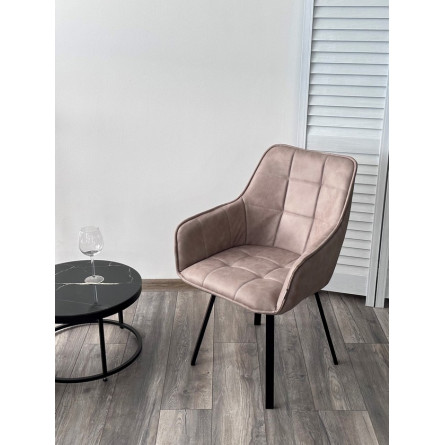 Стул MAVERICK HK007-04 Латте, искусственная замша / черный каркас, поворот.360 град. М-City