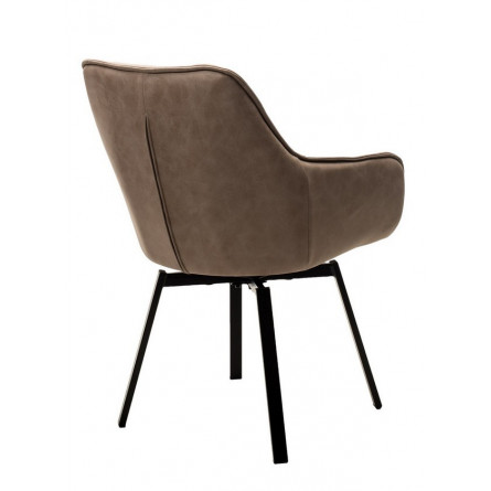 Стул MAVERICK HK007-04 Латте, искусственная замша / черный каркас, поворот.360 град. М-City