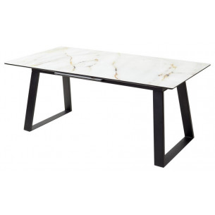 Стол Франк 180 АУРУМ, стекло / ЧЕРНЫЙ М-City