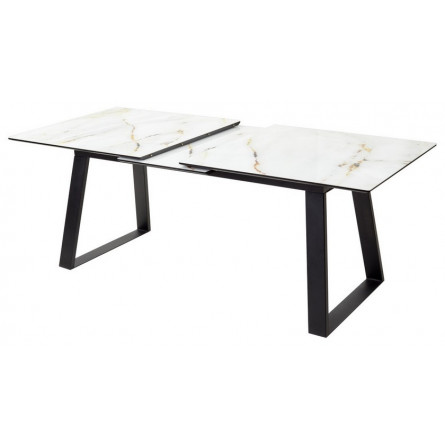 Стол Франк 180 АУРУМ, стекло / ЧЕРНЫЙ М-City