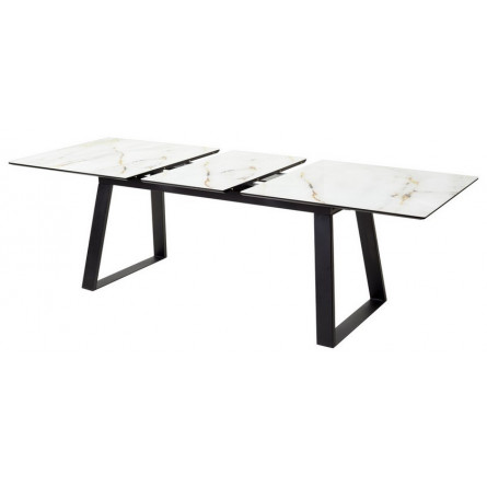 Стол Франк 180 АУРУМ, стекло / ЧЕРНЫЙ М-City