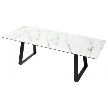 Стол Франк 180 АУРУМ, стекло / ЧЕРНЫЙ М-City