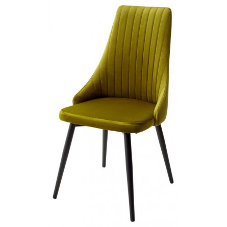 Стул Руссо Riviera 36 Олива, велюр / черный каркас M-City