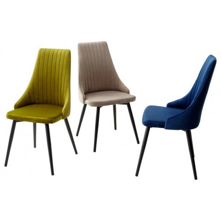 Стул Руссо Riviera 36 Олива, велюр / черный каркас M-City