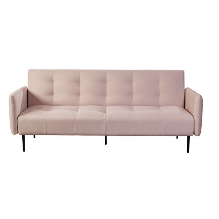 Диван-кровать МОНАКО бежевый 5, велюр, трехместный, прямой, клик-кляк