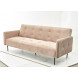 Диван-кровать МОНАКО бежевый 5, велюр, трехместный, прямой, клик-кляк Диван-кровать МОНАКО бежевый 5, велюр, трехместный, прямой, клик-кляк