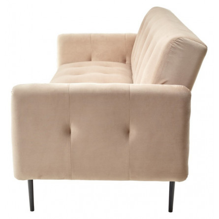 Диван-кровать МОНАКО бежевый 5, велюр, трехместный, прямой, клик-кляк