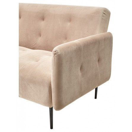 Диван-кровать МОНАКО бежевый 5, велюр, трехместный, прямой, клик-кляк