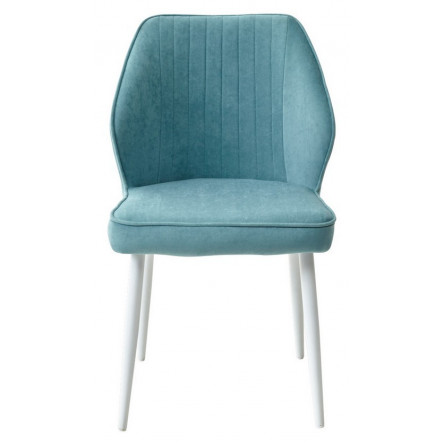 Стул VENA, цвет B15 Мята, велюр / белый каркас М-City