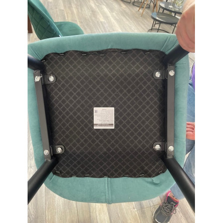 Стул VENA, цвет B15 Мята, велюр / черный каркас М-City