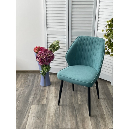 Стул VENA, цвет B15 Мята, велюр / черный каркас М-City