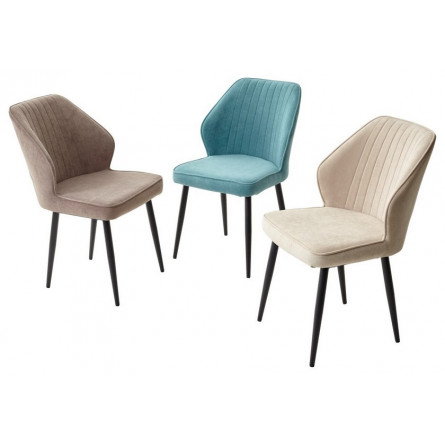 Стул VENA, цвет B15 Мята, велюр / черный каркас М-City