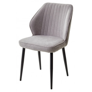Стул VENA, цвет B22 Серый, велюр / черный каркас М-City