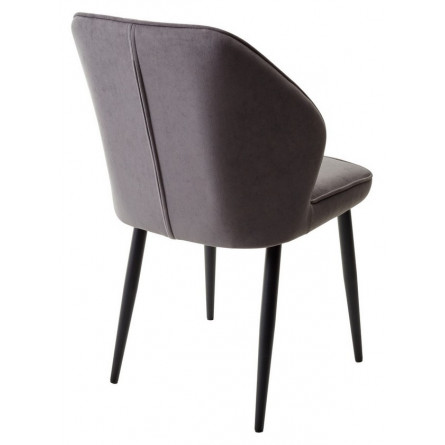 Стул VENA, цвет B28 Темно-серый, велюр / черный каркас М-City