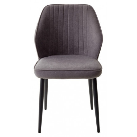 Стул VENA, цвет B28 Темно-серый, велюр / черный каркас М-City