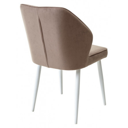 Стул VENA, цвет B5 Капучино, велюр / белый каркас М-City