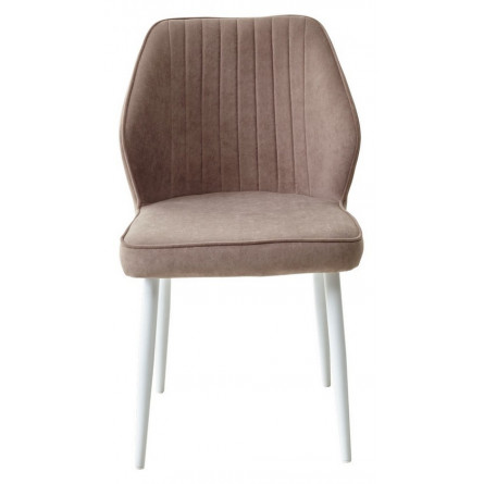 Стул VENA, цвет B5 Капучино, велюр / белый каркас М-City