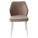 Стул VENA, цвет B5 Капучино, велюр / белый каркас М-City Стул VENA, цвет B5 Капучино, велюр / белый каркас М-City