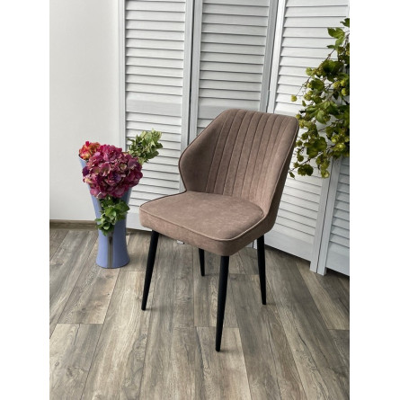 Стул VENA, цвет B5 Капучино, велюр / черный каркас М-City