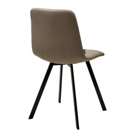 Стул CHILLI-Q SQUARE Oracul 162 Светло-серый, экокожа PU / черный каркас, М-City