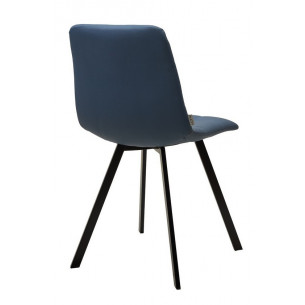 Стул CHILLI-Q SQUARE Oracul 795 Синий, экокожа PU / черный каркас, М-City