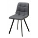 Стул CHILLI-Q SQUARE Oracul 965 Серый, экокожа PU / черный каркас, М-City
