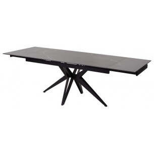 Стол FORIO 160 MATT BLACK MARBLE SINTERED STONE/ BLACK М-City