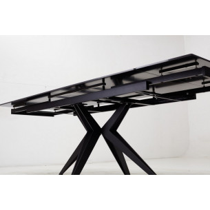 Стол FORIO 160 MATT BLACK MARBLE SINTERED STONE/ BLACK М-City