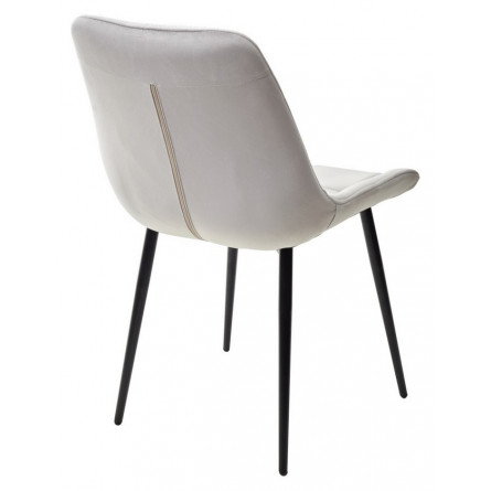 Стул ХОФМАН, цвет светло-серый H09, велюр / черный каркас 4 шт./1 к М-City