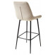 Барный стул ХОФМАН, цвет H-06 Бежевый, велюр / черный каркас М-City Барный стул ХОФМАН, цвет H-06 Бежевый, велюр / черный каркас М-City