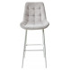 Барный стул ХОФМАН, цвет H-09 Светло-серый, велюр / белый каркас М-City Барный стул ХОФМАН, цвет H-09 Светло-серый, велюр / белый каркас М-City