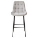 Барный стул ХОФМАН, цвет H-09 Светло-серый, велюр / черный каркас М-City Барный стул ХОФМАН, цвет H-09 Светло-серый, велюр / черный каркас М-City