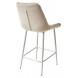 Полубарный стул ХОФМАН, цвет H-06 Бежевый, велюр / белый каркас H63cm М-City Полубарный стул ХОФМАН, цвет H-06 Бежевый, велюр / белый каркас H63cm М-City