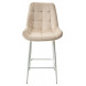 Полубарный стул ХОФМАН, цвет H-06 Бежевый, велюр / белый каркас H63cm М-City Полубарный стул ХОФМАН, цвет H-06 Бежевый, велюр / белый каркас H63cm М-City