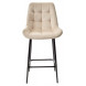 Полубарный стул ХОФМАН, цвет H-06 Бежевый, велюр / черный каркас H63cm М-City Полубарный стул ХОФМАН, цвет H-06 Бежевый, велюр / черный каркас H63cm М-City