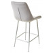 Полубарный стул ХОФМАН, цвет H-09 Светло-серый, велюр / белый каркас H63cm М-City Полубарный стул ХОФМАН, цвет H-09 Светло-серый, велюр / белый каркас H63cm М-City