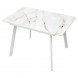 Стол АРУБА 120 нераздвижной АУРУМ, стекло/ БЕЛЫЙ каркас М-City Стол АРУБА 120 нераздвижной АУРУМ, стекло/ БЕЛЫЙ каркас М-City