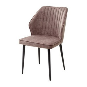 Стул SEATTLE-V КОРИЧНЕВЫЙ 34, античная ткань (микровельвет) / черный каркас М-City