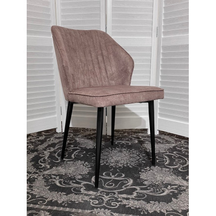 Стул SEATTLE-V КОРИЧНЕВЫЙ 34, античная ткань (микровельвет) / черный каркас М-City