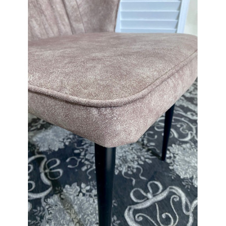 Стул SEATTLE-V КОРИЧНЕВЫЙ 34, античная ткань (микровельвет) / черный каркас М-City